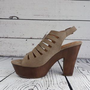 NEW Report Women's Platform Taupe Brown Size 10